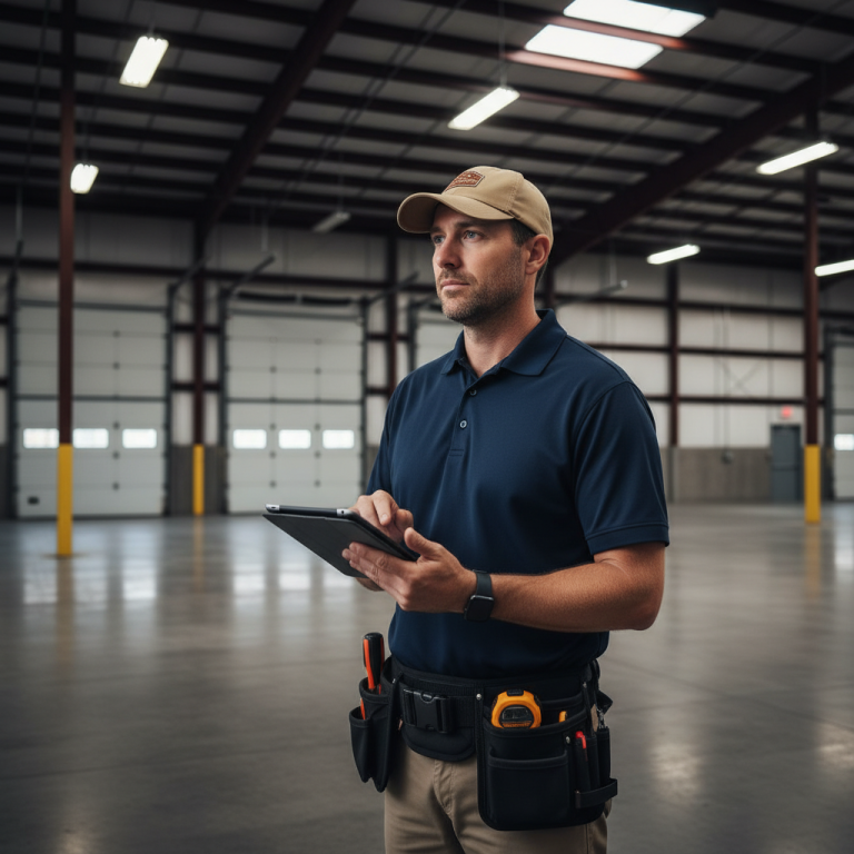 Upright Professional Inspections doing a commercial inspection in Axtell.