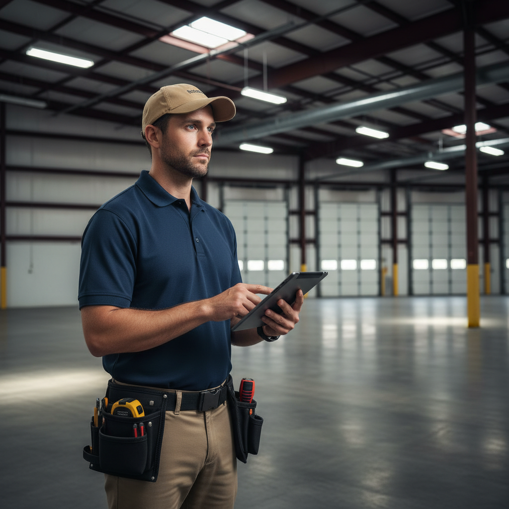 Upright Professional Inspections doing a commercial inspection in Bartlett.