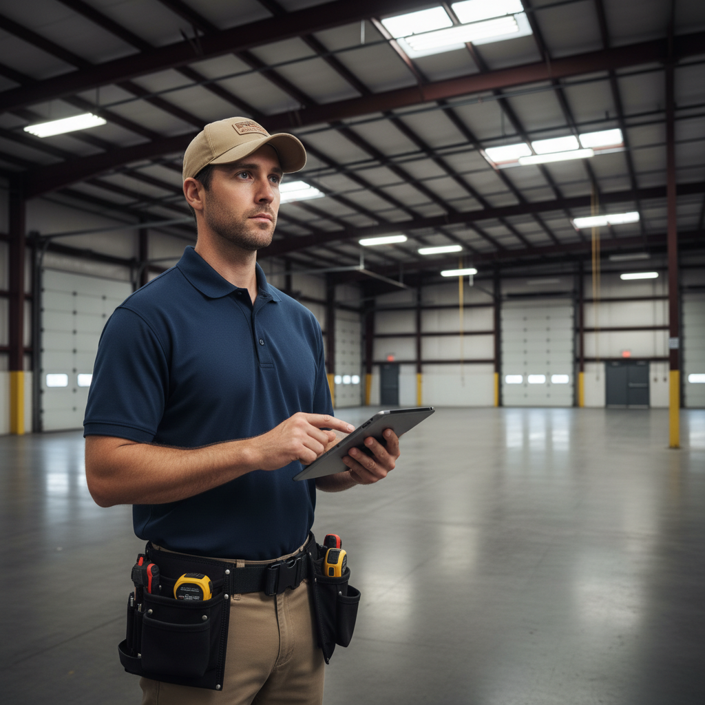 Upright Professional Inspections doing a commercial inspection in Georgetown.