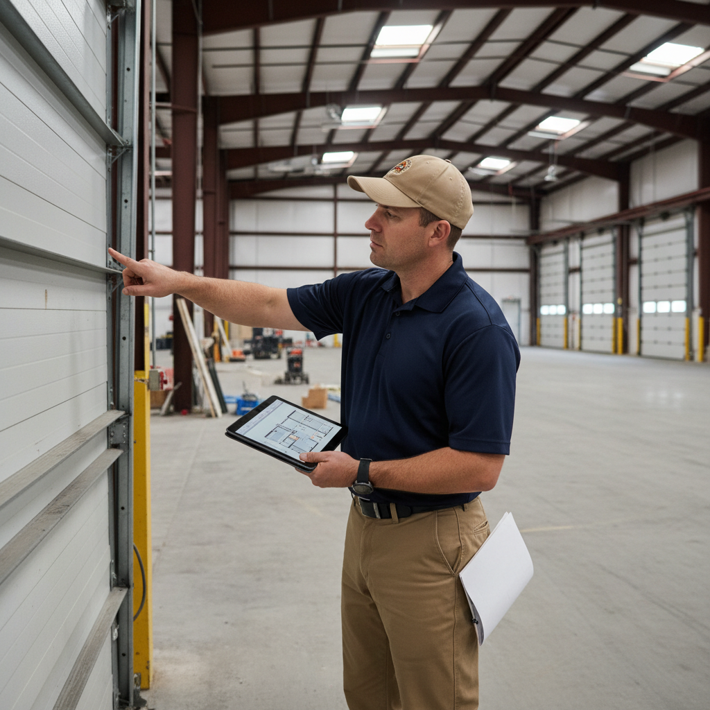 Upright Professional Inspections doing a commercial inspection in Hewitt.