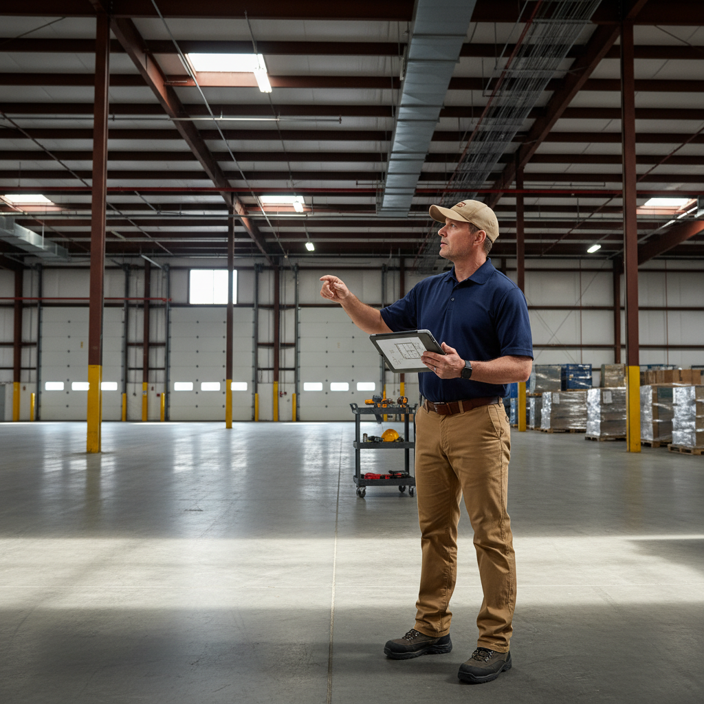 Upright Professional Inspections doing a commercial inspection in Hillsboro.