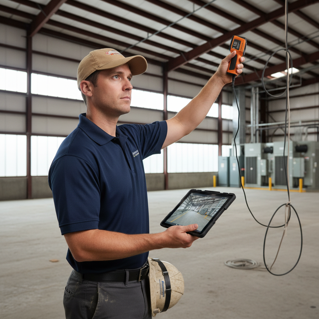 Upright Professional Inspections doing a commercial inspection in Keene.