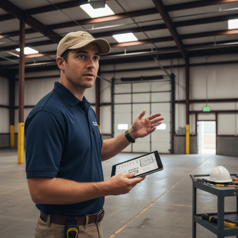 Upright Professional Inspections doing a commercial inspection in Killeen.