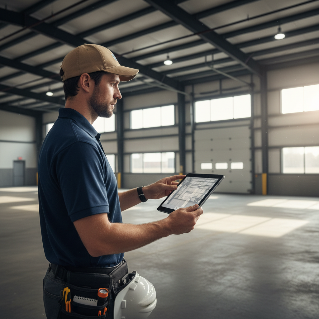 Upright Professional Inspections doing a commercial inspection in Lacy-Lakeview.