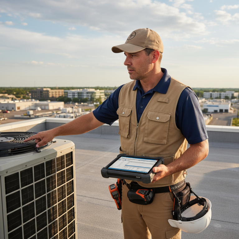 Upright Professional Inspections doing a commercial inspection in Liberty Hill.