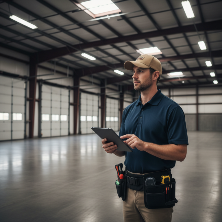 Upright Professional Inspections doing a commercial inspection in Little River.