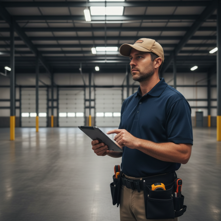 Upright Professional Inspections doing a commercial inspection in Troy.